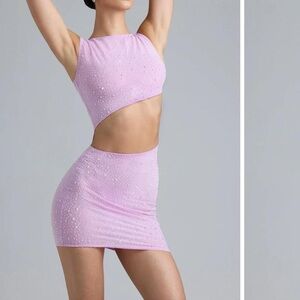 Oh Polly Sparkling Cutout Dress